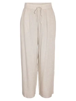 NMLEILANI NW LOOSE PANTS WVN NOOS natural