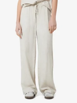 NMLEILANI NW LOOSE PANTS WVN NOOS natural