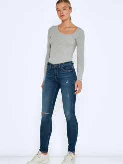 NMLUCY NW DEST SKNNY JEANS AZ155MB NOOS medium blue denim