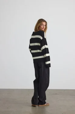 NMMAYSA L/S V-NECK KNIT CARDIGAN NOOS black