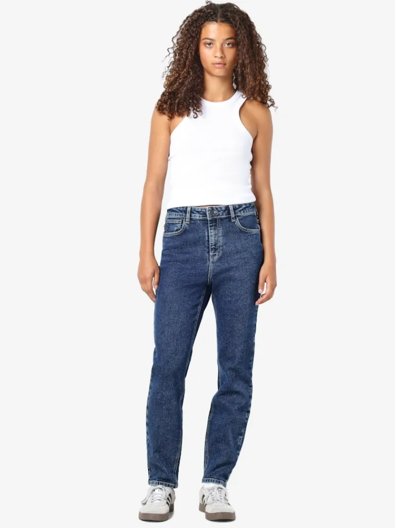 NMMONI HW ANK JEANS AZ365DB FWD NOOS dark blue denim