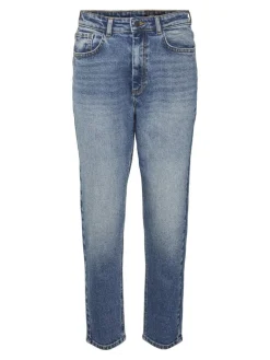 NMMONI HW STRAGHT ANK JEANS AZ221DB NOOS dark blue denim