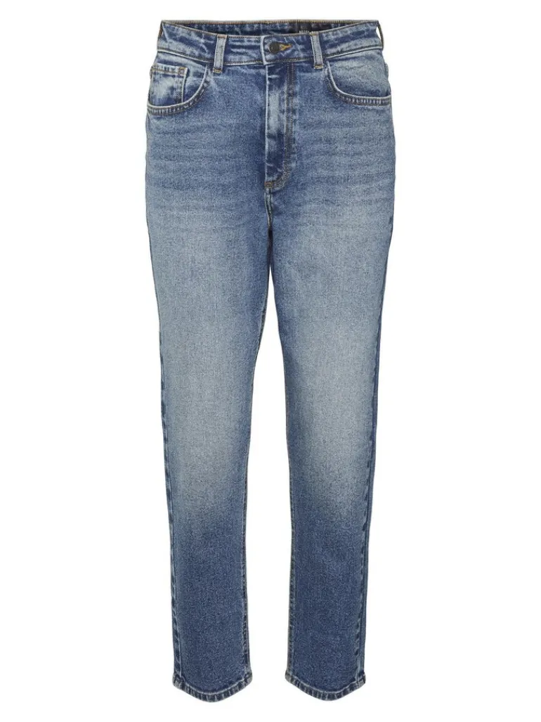 NMMONI HW STRAGHT ANK JEANS AZ221DB NOOS dark blue denim