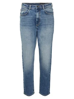 NMMONI HW STRAGHT ANK JEANS AZ221DB NOOS dark blue denim