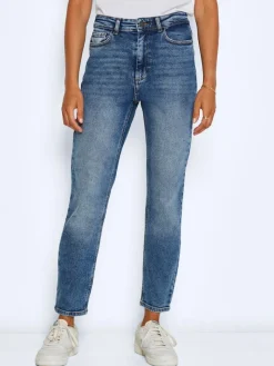 NMMONI HW STRAGHT ANK JEANS AZ221DB NOOS dark blue denim