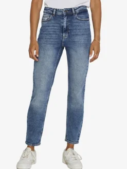 NMMONI HW STRAGHT ANK JEANS AZ221DB NOOS dark blue denim