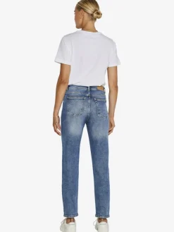 NMMONI HW STRAGHT ANK JEANS AZ221DB NOOS dark blue denim