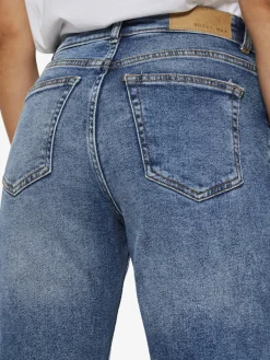 NMMONI HW STRAGHT ANK JEANS AZ221DB NOOS dark blue denim
