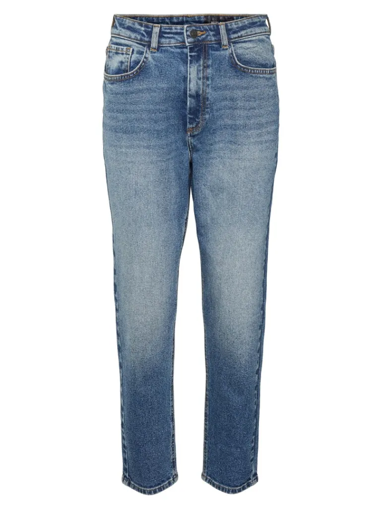 NMMONI HW STRAGHT ANK JEANS AZ221DB NOOS dark blue denim
