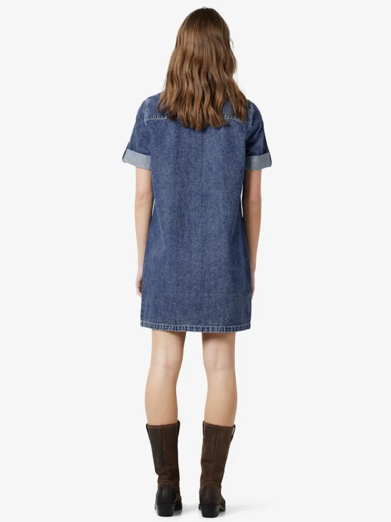 NMNEW SIGNE S/S DENIM DRESS VI002MB NOOS medium blue denim