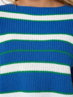 NMSERENA L/S BOATNECK KNIT FWD DD dutch blue
