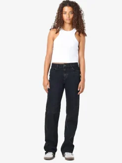NMYOLANDA MW WIDE STR BLACK NOOS black denim