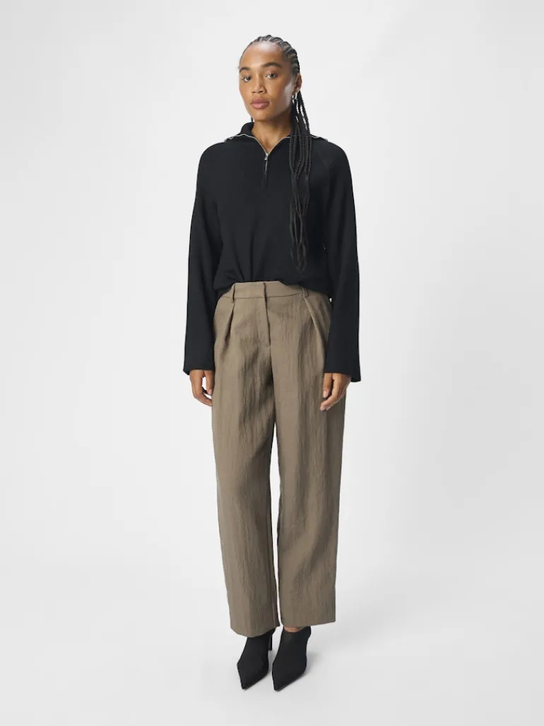 OBEVER MW TAPERED PANTS 136 morel