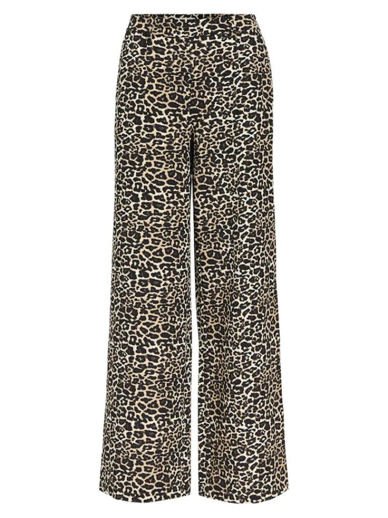 OBJALBA LISA WIDE PANT PRINT NOOS humus
