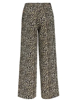 OBJALBA LISA WIDE PANT PRINT NOOS humus