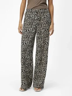 OBJALBA LISA WIDE PANT PRINT NOOS humus