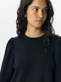 OBJANDREA RE L/S O-NECK TOP NOOS black