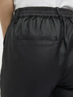OBJBELLE LISA COATED PANT NOOS black