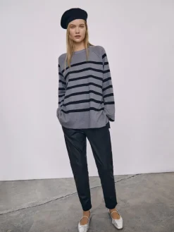 OBJBELLE LISA COATED PANT NOOS black