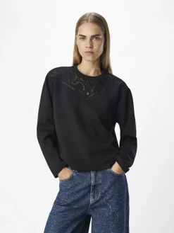 OBJBETZY L/S LO PULLOVER E AW FAIR 24 black