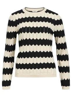 OBJEBBA L/S RE KNIT PULLOVER NOOS sandshell