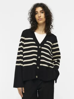 OBJESTER L/S CARDIGAN NOOS black