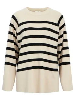 OBJESTER LS KNIT TOP NOOS sandshell