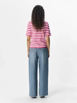OBJESTER S/S NEW KNIT PULLOVER NOOS raspberry sorbet