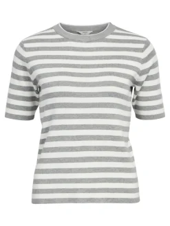 OBJESTER S/S NEW KNIT PULLOVER NOOS light grey melange