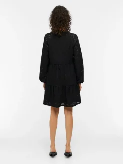 OBJFEODORA GIA L/S DRESS NOOS black