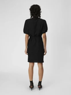 OBJFEODORA S/S SHORT DRESS NOOS black