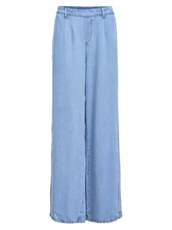 OBJFRAME LISA WIDE MW PANT NOOS light blue denim
