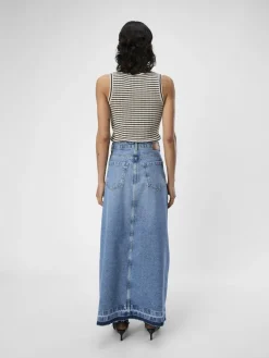 OBJHARPER HW DENIM SKIRT 132 medium blue denim