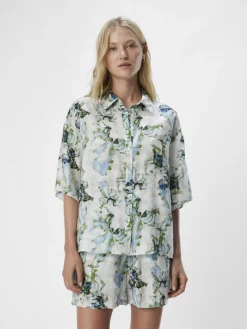 OBJIDDA S/S SHIRT REP white sand