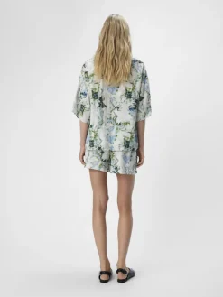 OBJIDDA S/S SHIRT REP white sand