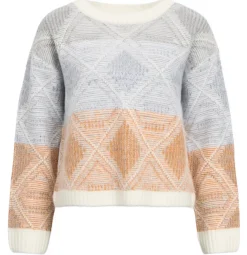 OBJKISTA L/S OZ KNIT PULLOVER 142 cloud dancer
