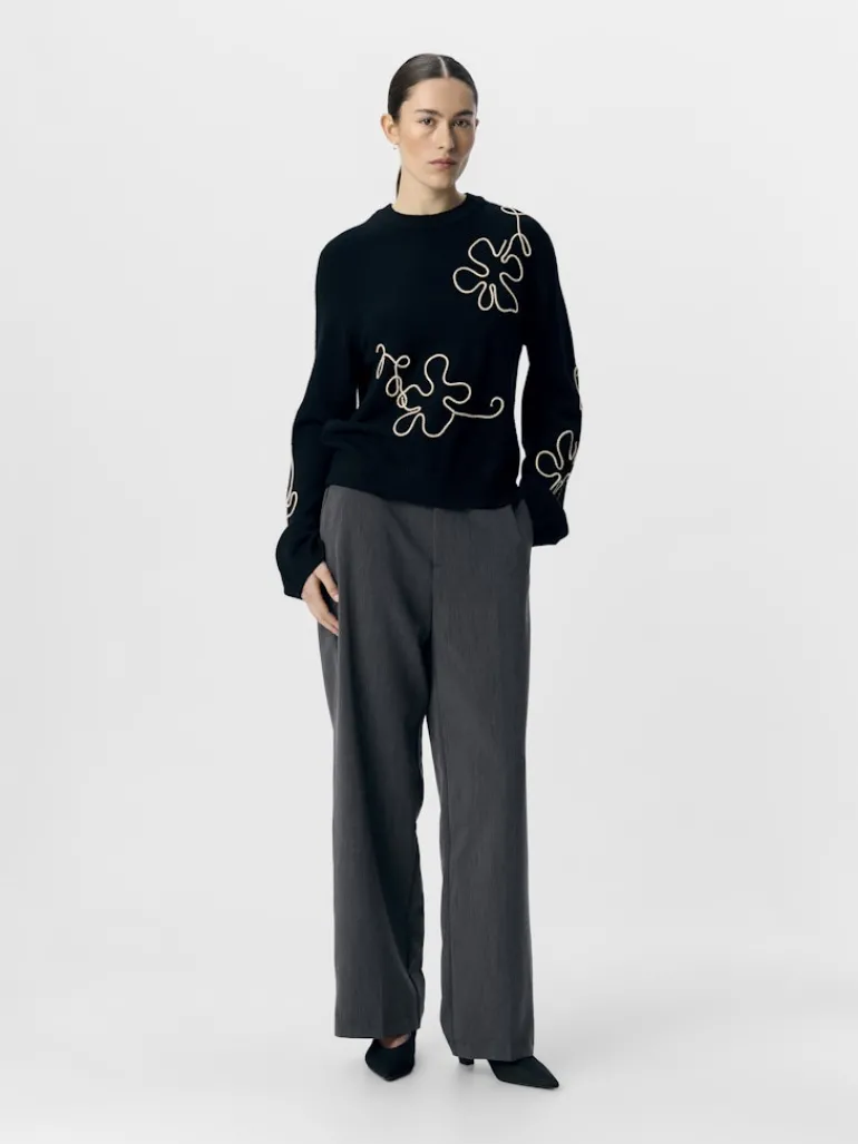 OBJLANEY RUBIN LS PULLOVER NOOS black