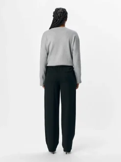 OBJLISA MW STRAIGHT TIE PANT DIV black