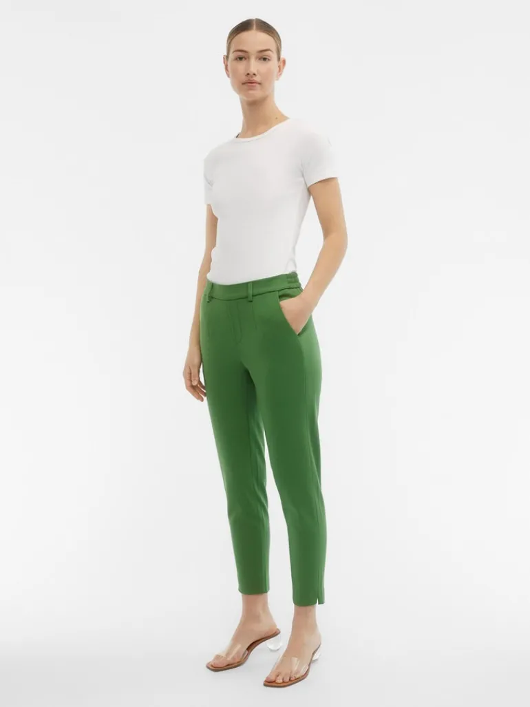 OBJLISA SLIM PANT NOOS artichoke green