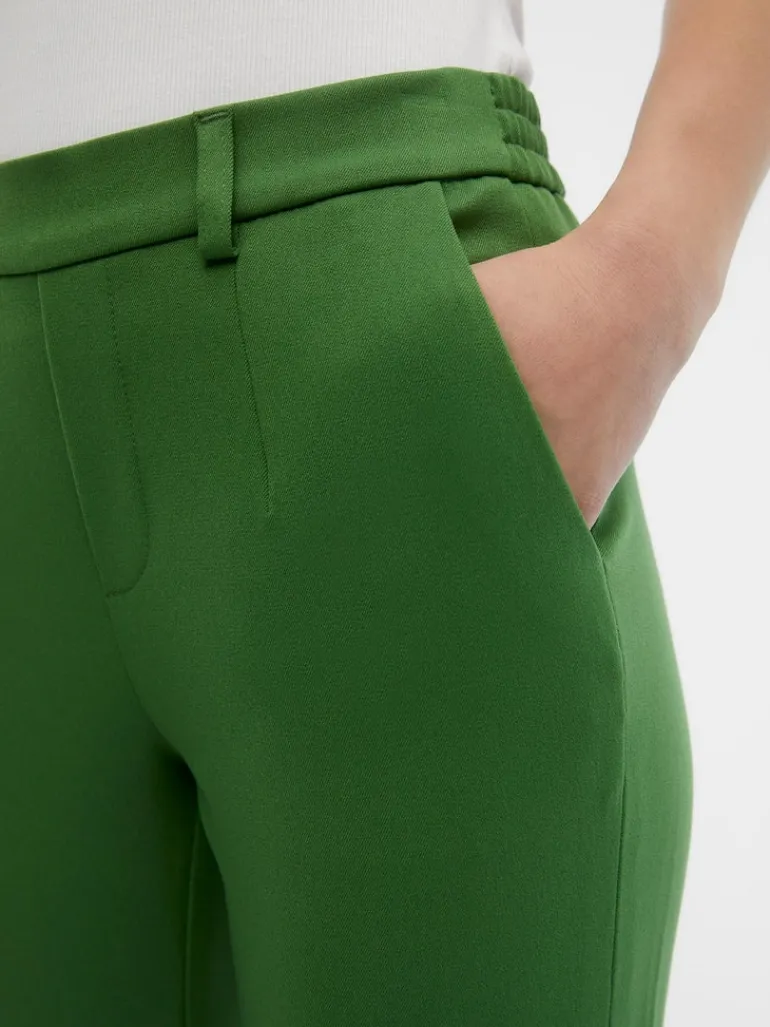 OBJLISA SLIM PANT NOOS artichoke green