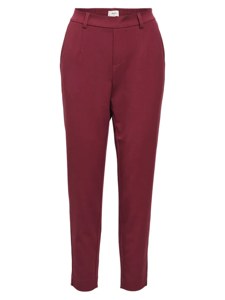 OBJLISA SLIM PANT NOOS cabernet