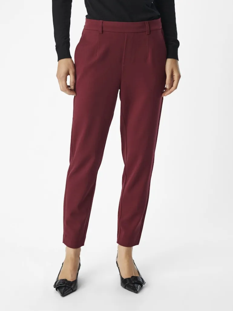 OBJLISA SLIM PANT NOOS cabernet