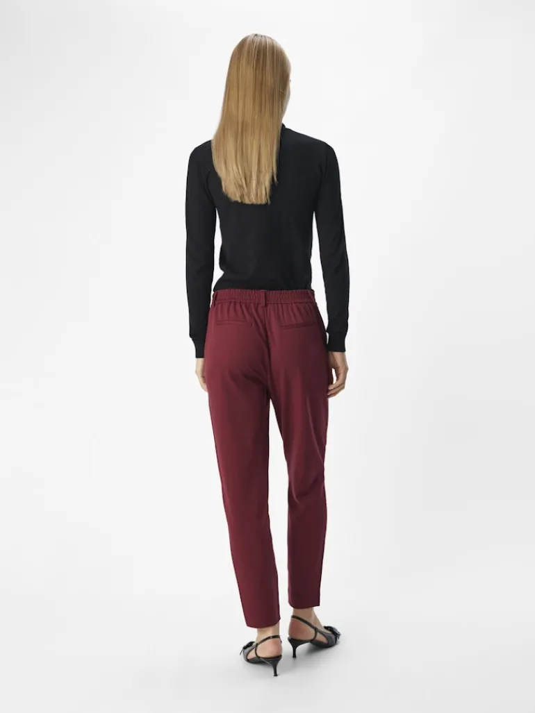 OBJLISA SLIM PANT NOOS cabernet