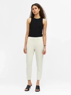 OBJLISA SLIM PANT NOOS hellgrau2