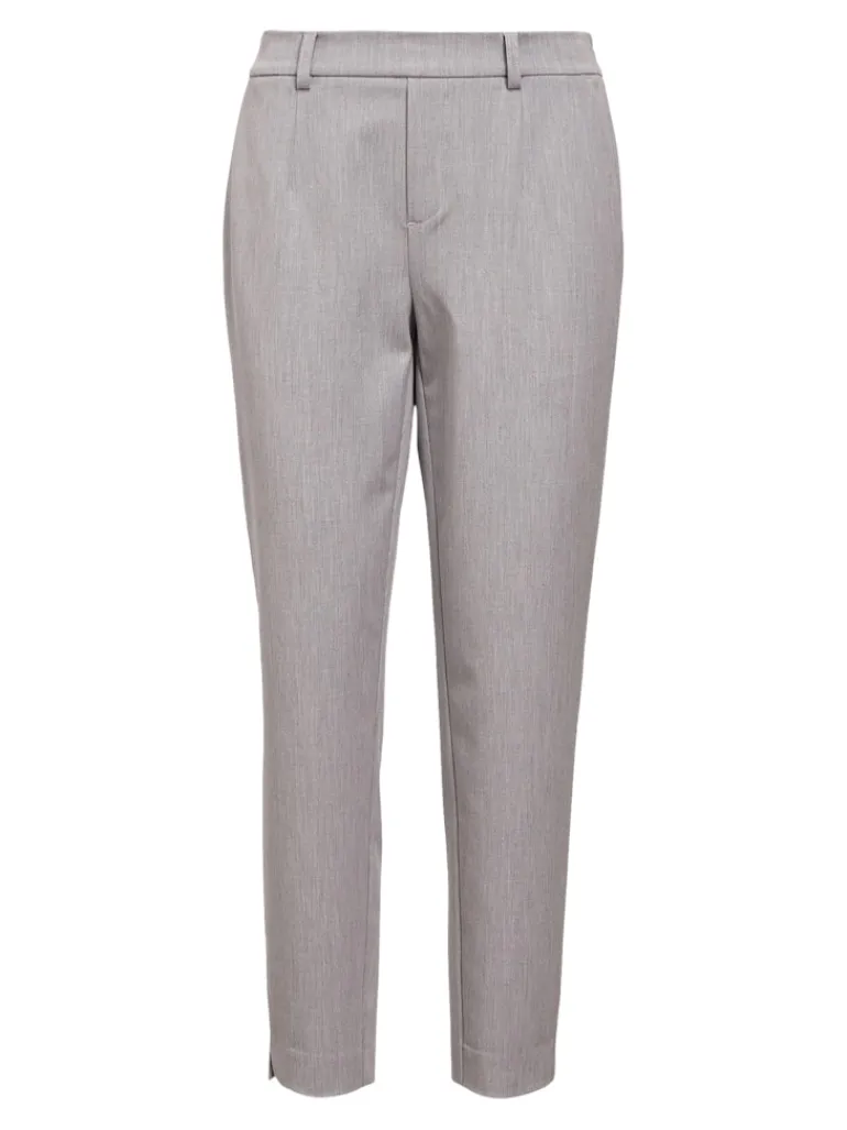 OBJLISA SLIM PANT NOOS light grey melange