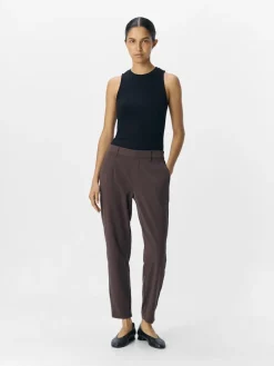 OBJLISA SLIM PANT NOOS seal brown