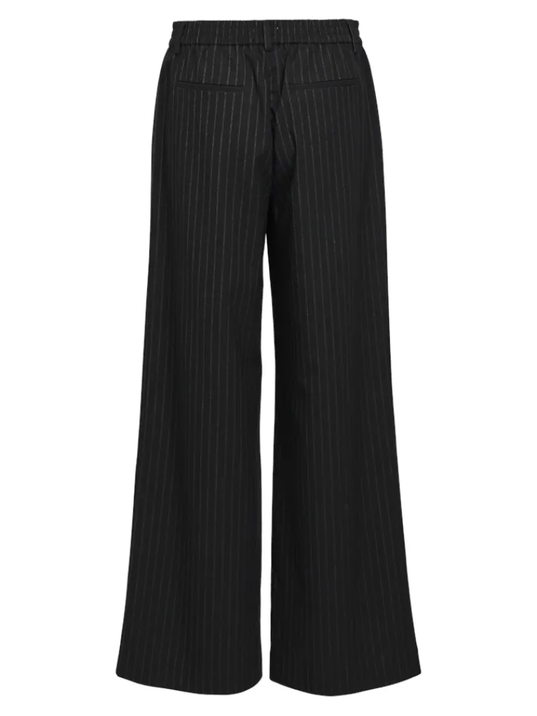 OBJLISA WIDE PANT AOP NOOS black