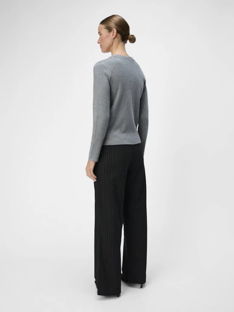 OBJLISA WIDE PANT AOP NOOS black
