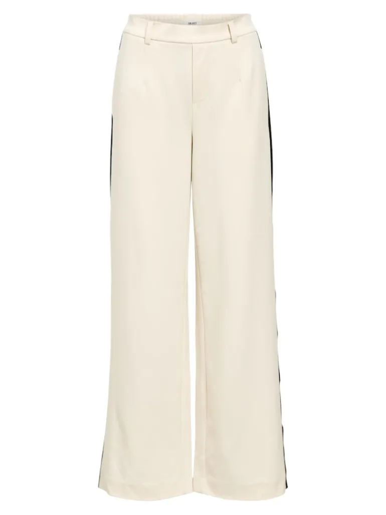 OBJLISA WIDE PANT AOP NOOS sandshell