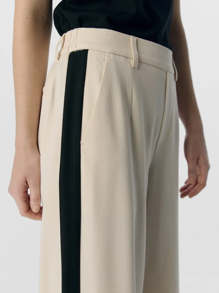 OBJLISA WIDE PANT AOP NOOS sandshell